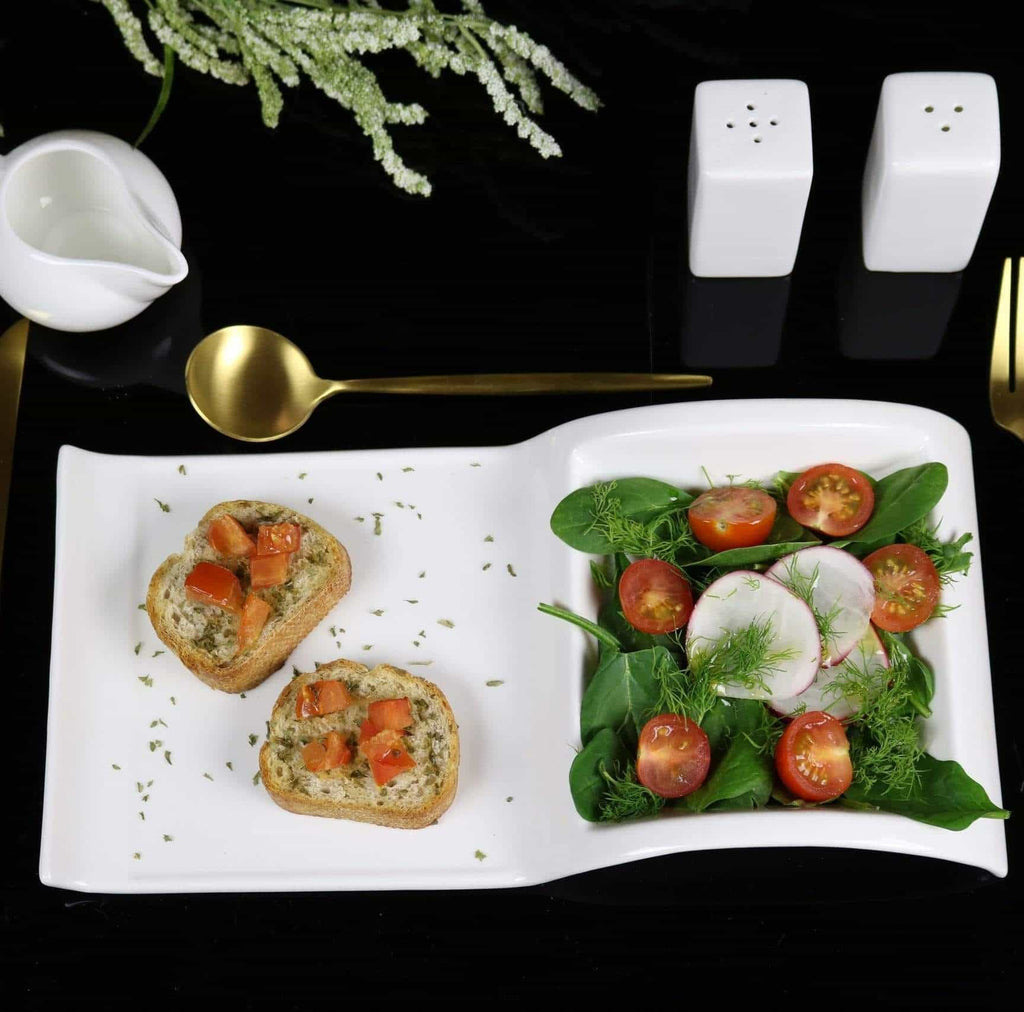 Sectional Salad Plate - Set of 4 pc - Che Cose Belle