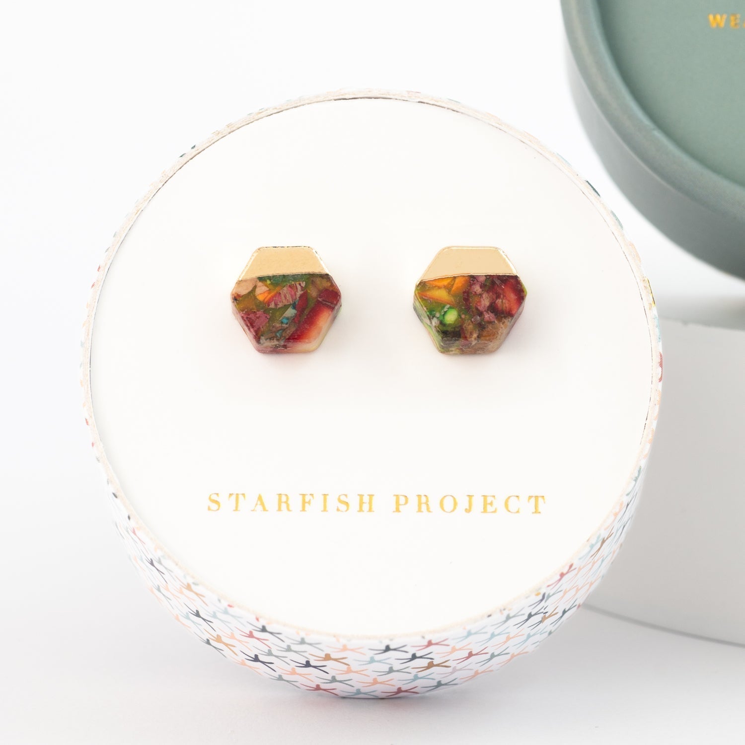 Sedona Stud Earrings in Sunrise Reds - Che Cose Belle