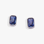 September Emerald - Cut Birthstone Stud Earrings - Che Cose Belle