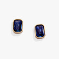 September Emerald - Cut Birthstone Stud Earrings - Che Cose Belle