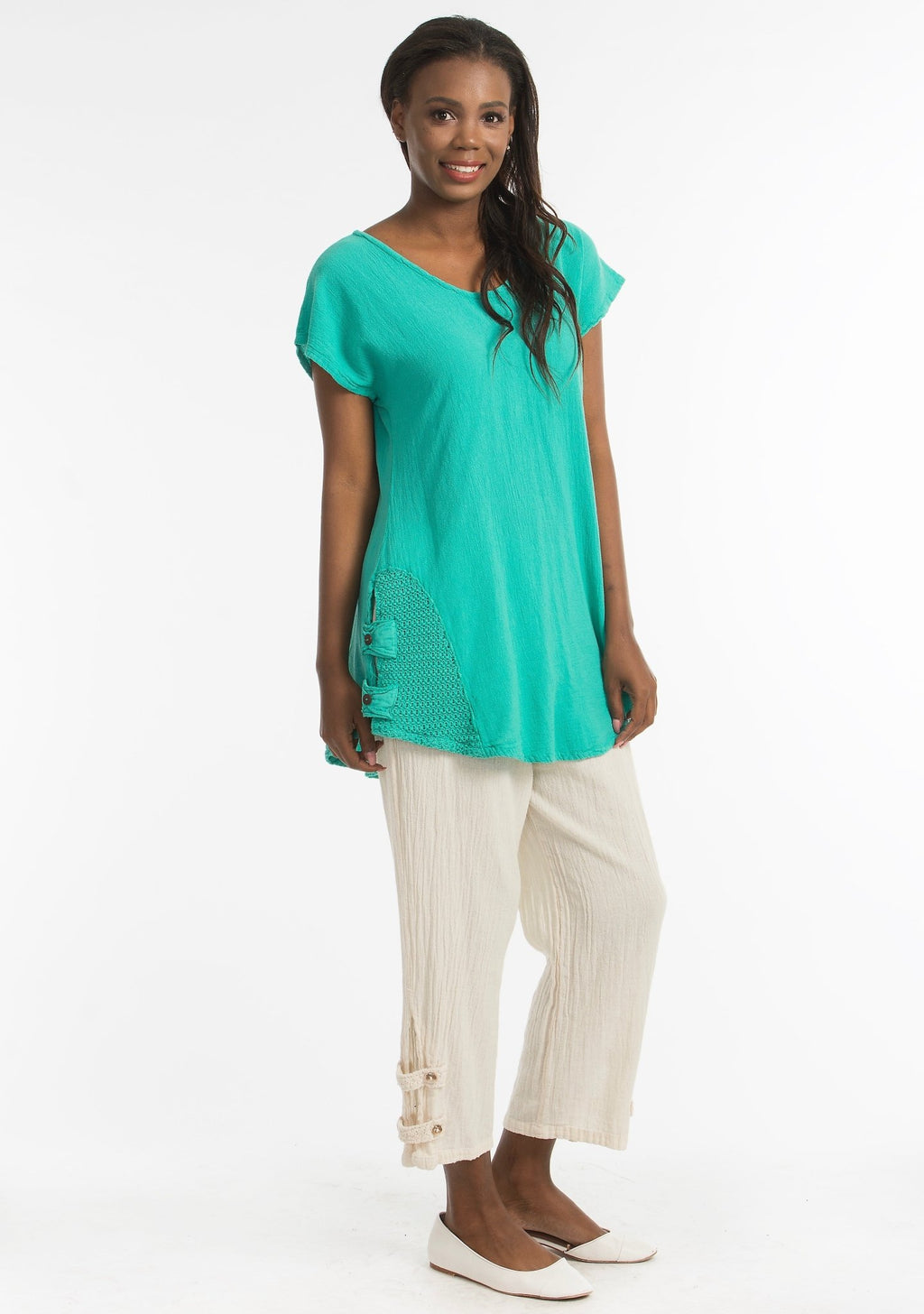 Serena Pant 100% Cotton Gauze Floods with POCKETS! - Che Cose Belle