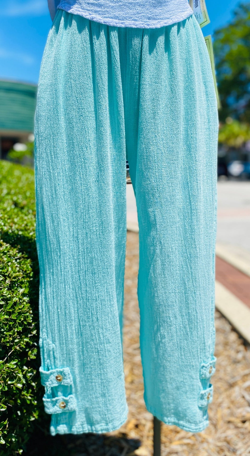 Serena Pant 100% Cotton Gauze Floods with POCKETS! - Che Cose Belle