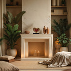 Serene Hearts – Handmade Wooden Sculpture, Elegant Home Decor - Che Cose Belle