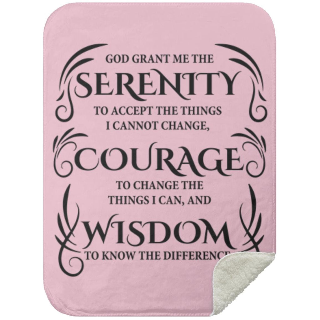 Serenity Prayer Throw 30x40 (Light Colors) | Inspiring Sobriety