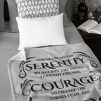 Serenity Prayer Throw 30x40 (Light Colors) | Inspiring Sobriety - Che Cose Belle