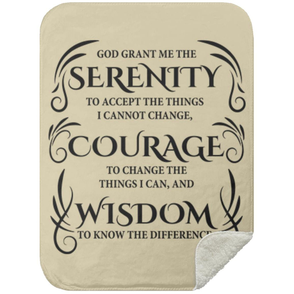 Serenity Prayer Throw 30x40 (Light Colors) | Inspiring Sobriety - Che Cose Belle
