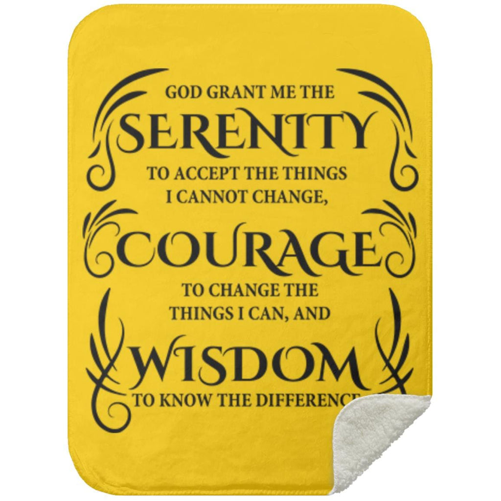 Serenity Prayer Throw 30x40 (Light Colors) | Inspiring Sobriety - Che Cose Belle