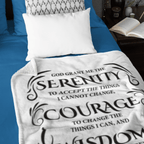 Serenity Prayer Throw 30x40 (Light Colors) | Inspiring Sobriety - Che Cose Belle