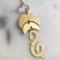 Serpentine Ornament With Vintage Glass Crystal - Che Cose Belle
