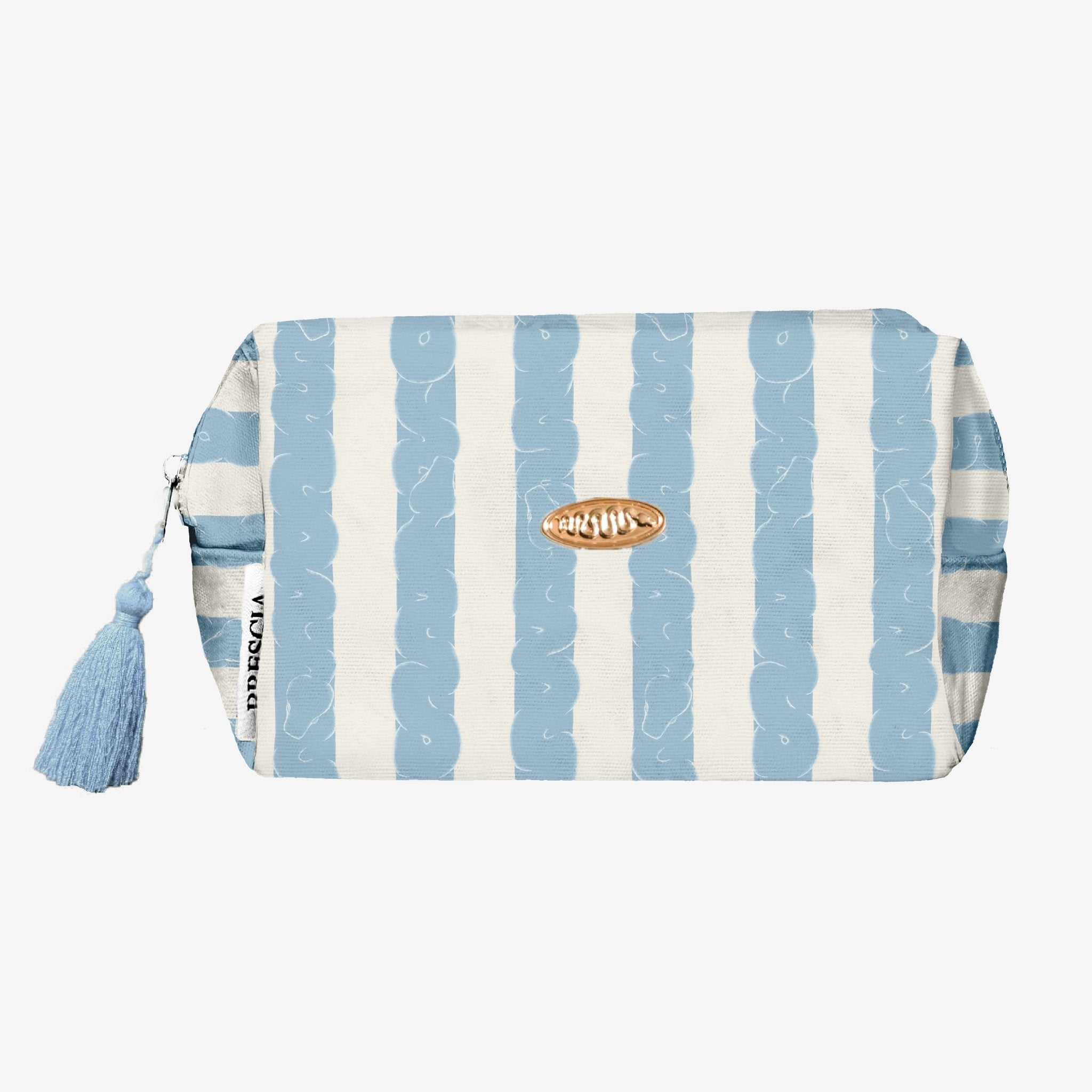 Serpentine Stripe Travel Bag - Powder Blue - Che Cose Belle