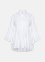 Sesta Italian Design White Gabardine Shirt - Che Cose Belle