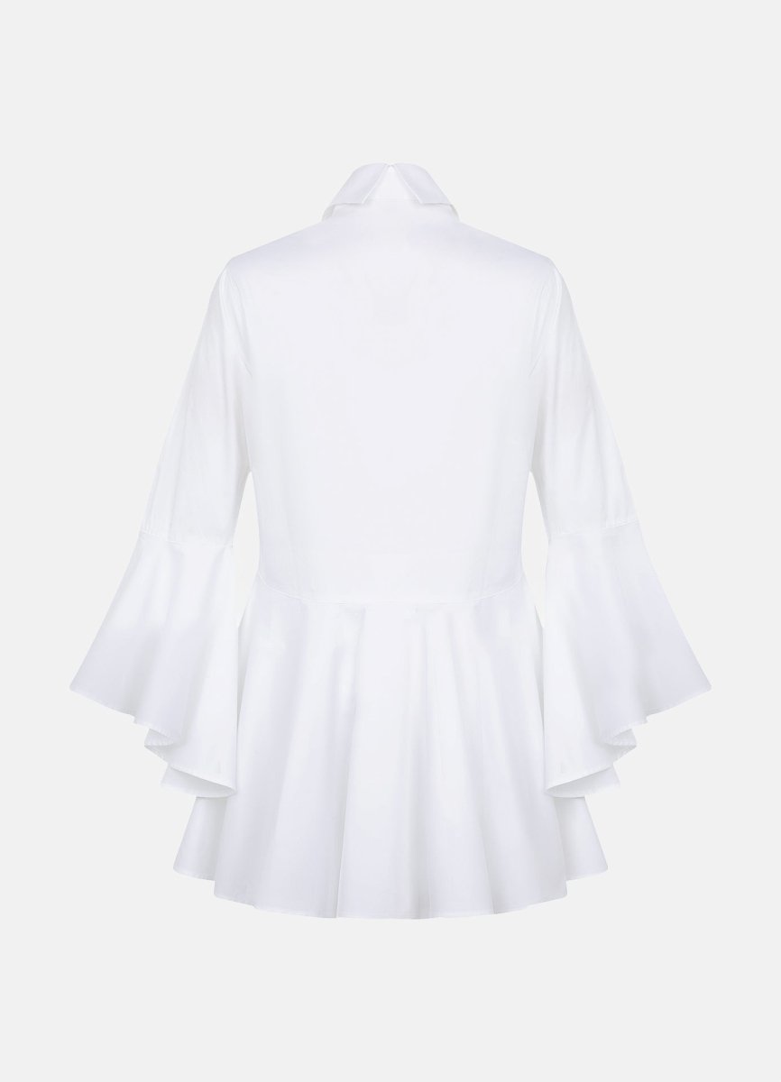 Sesta Italian Design White Gabardine Shirt - Che Cose Belle