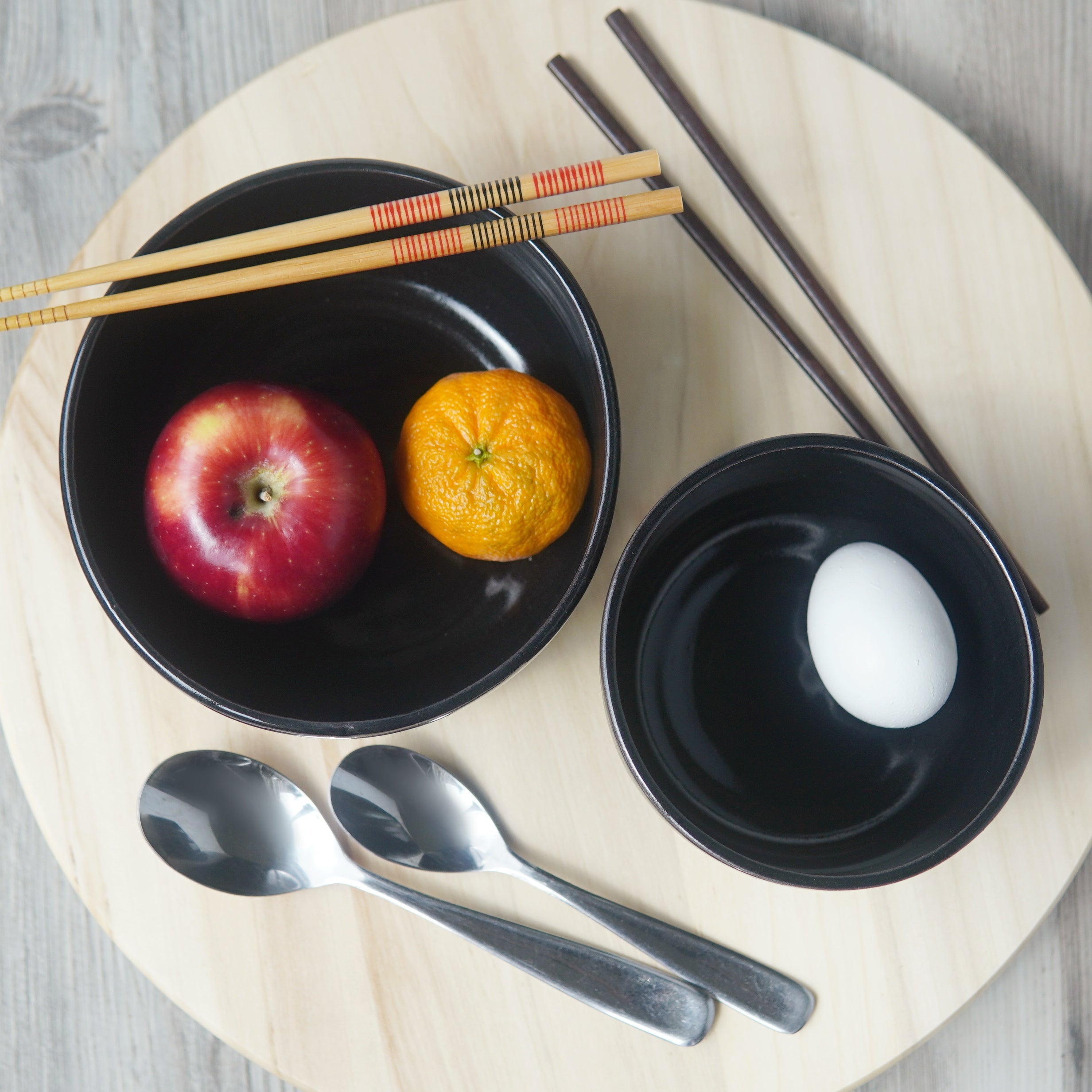 Space Cats Ramen Bowl, Farmhouse Style Handmade Pottery Dishware
