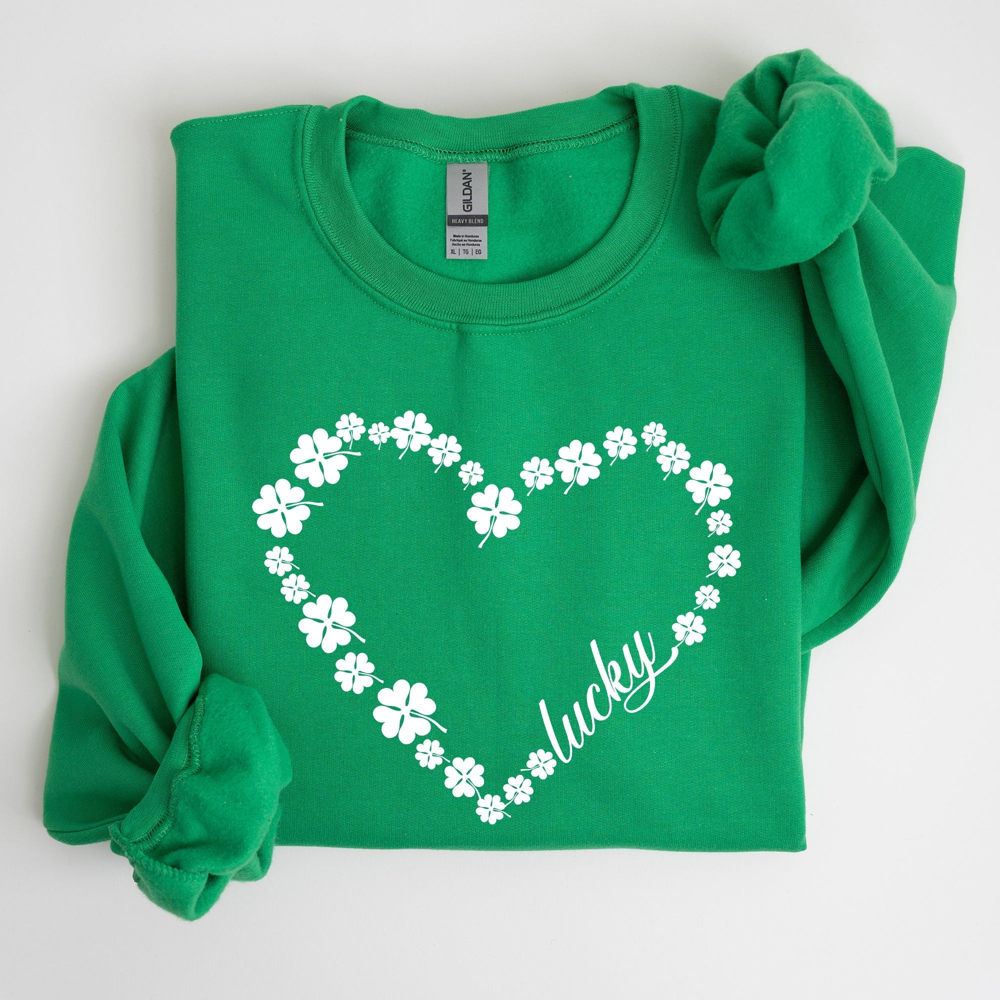 Shamrock Heart, Lucky, St Patrick's Day Sweatshirt - Che Cose Belle