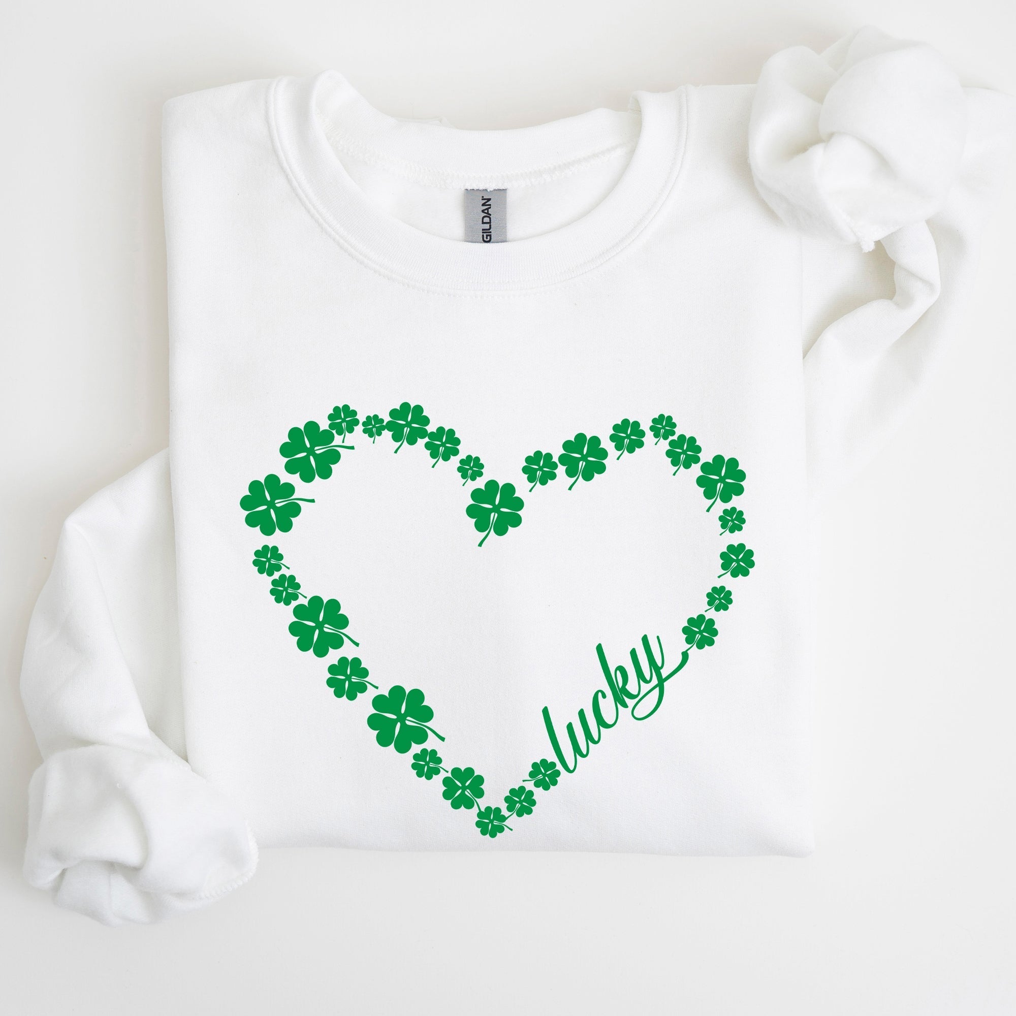 Shamrock Heart, Lucky, St Patrick's Day Sweatshirt - Che Cose Belle