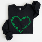 Shamrock Heart, Lucky, St Patrick's Day Sweatshirt - Che Cose Belle