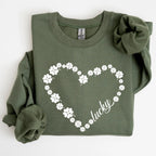 Shamrock Heart, Lucky, St Patrick's Day Sweatshirt - Che Cose Belle