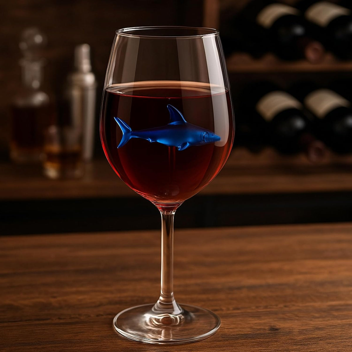 Shark-Inspired Wine Glasses Set of 2 – 13oz - Che Cose Belle