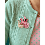 She Sells Seashells Brooch by Miss Fluff x Lipstick & Chrome - Che Cose Belle