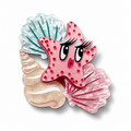 She Sells Seashells Brooch by Miss Fluff x Lipstick & Chrome