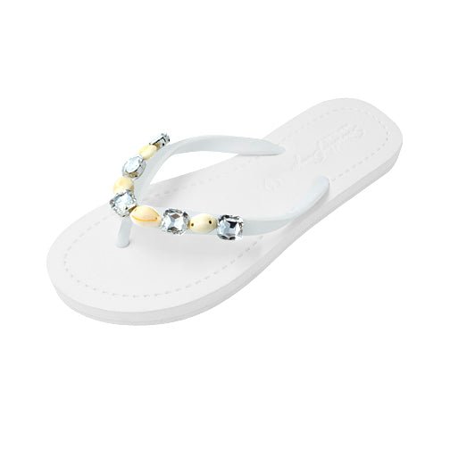 Shell Beach - Crystal Flat Flip Flops Sandal - Che Cose Belle