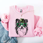 Sheltie, Shetland Sheepdog, Adorable Dog, St Patrick's Day, Lucky, Irish Sweatshirt - Che Cose Belle