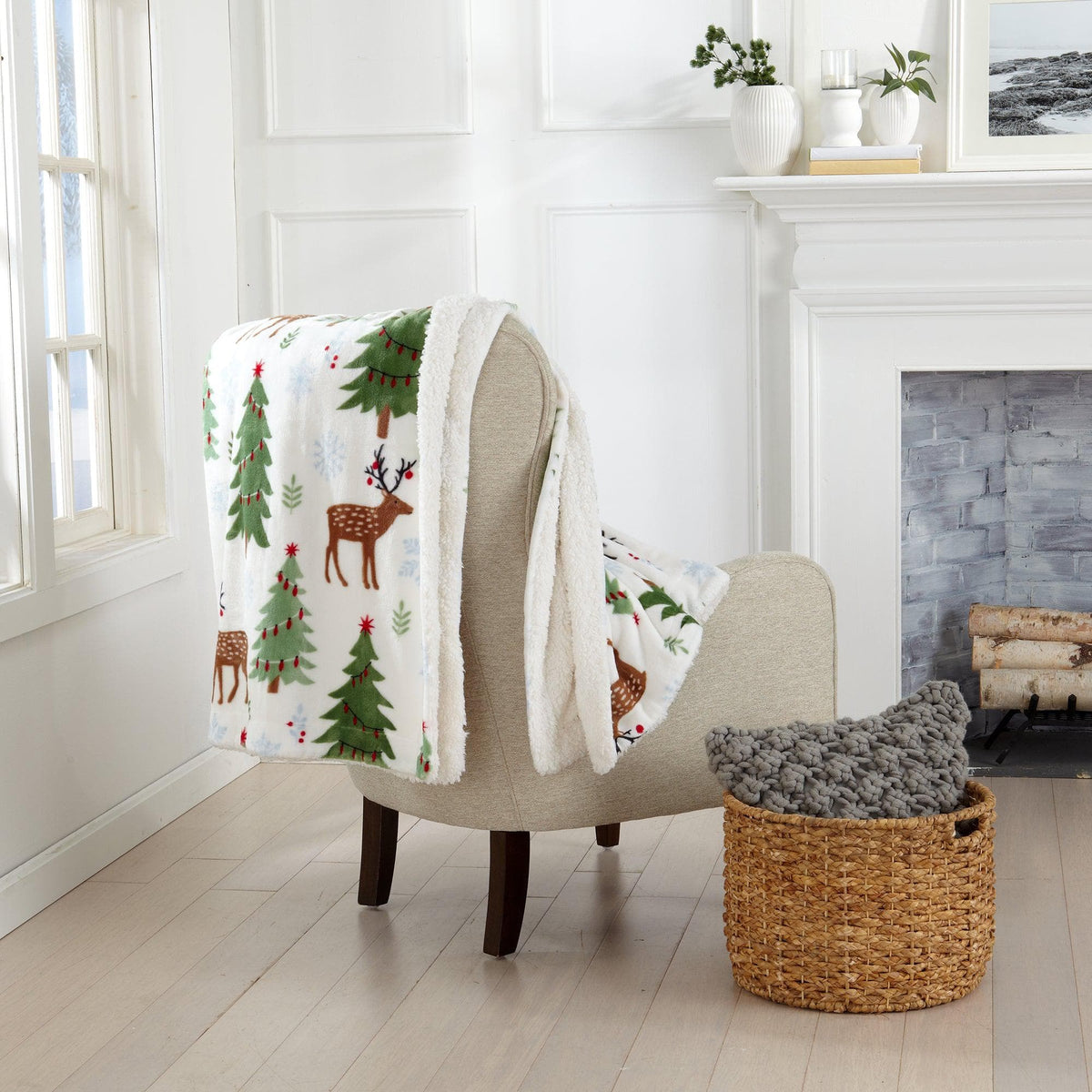 Sherpa Throw Blanket - Eve Collection - Che Cose Belle