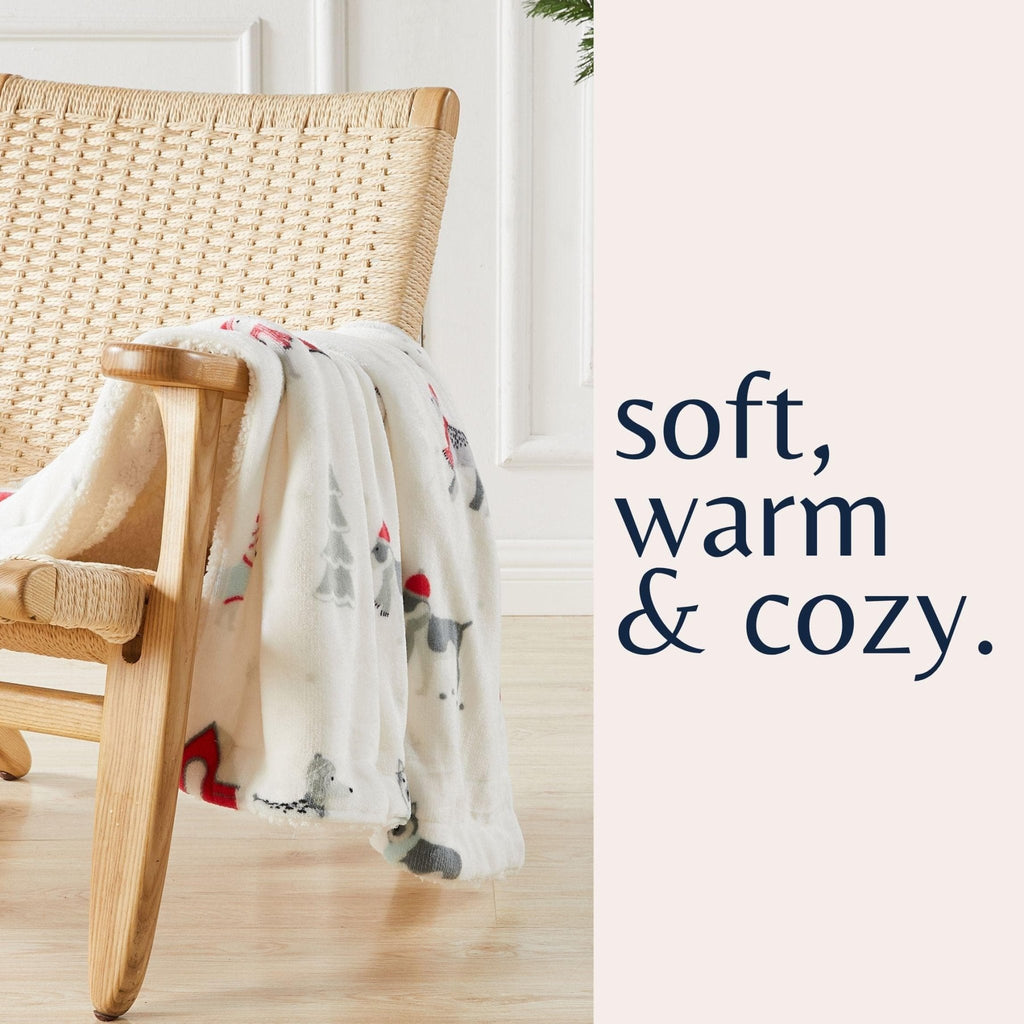 Sherpa Throw Blanket - Eve Collection - Che Cose Belle