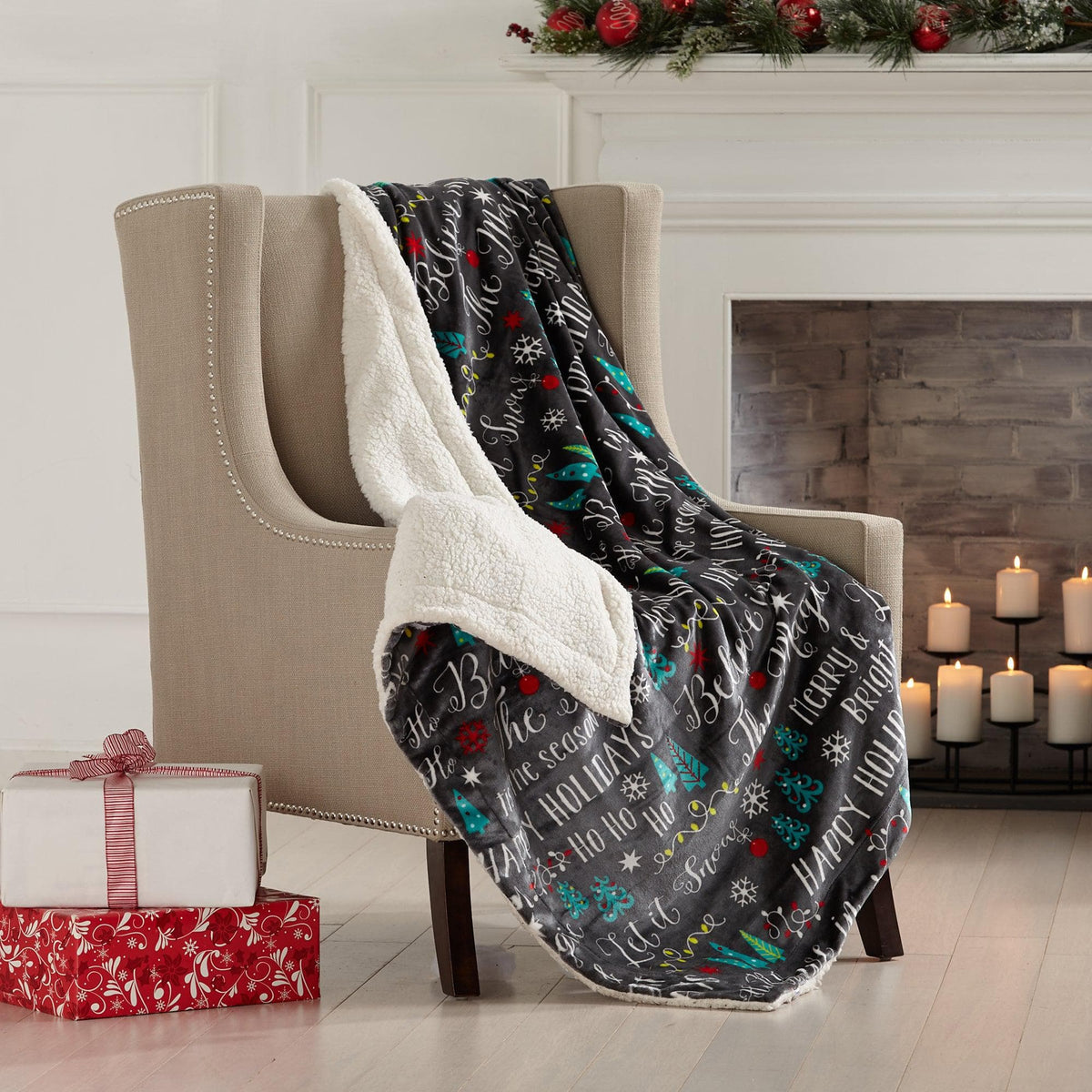 Sherpa Throw Blanket - Eve Collection - Che Cose Belle