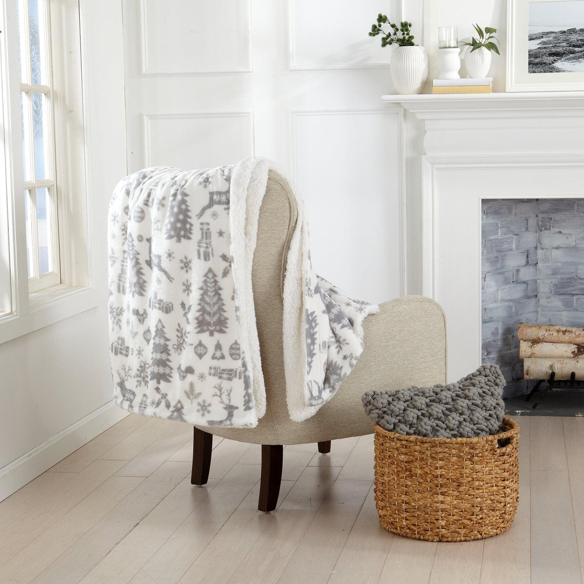 Sherpa Throw Blanket - Eve Collection - Che Cose Belle