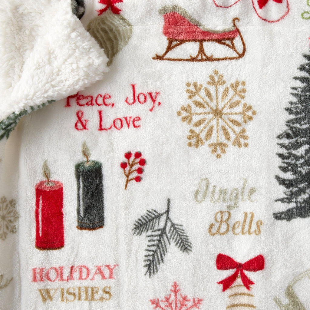 Sherpa Throw Blanket - Eve Collection - Che Cose Belle