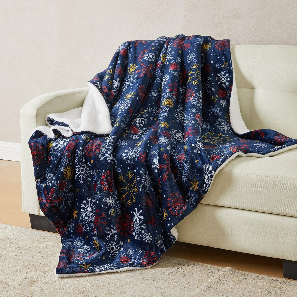 Sherpa Throw Blanket - Eve Collection - Che Cose Belle