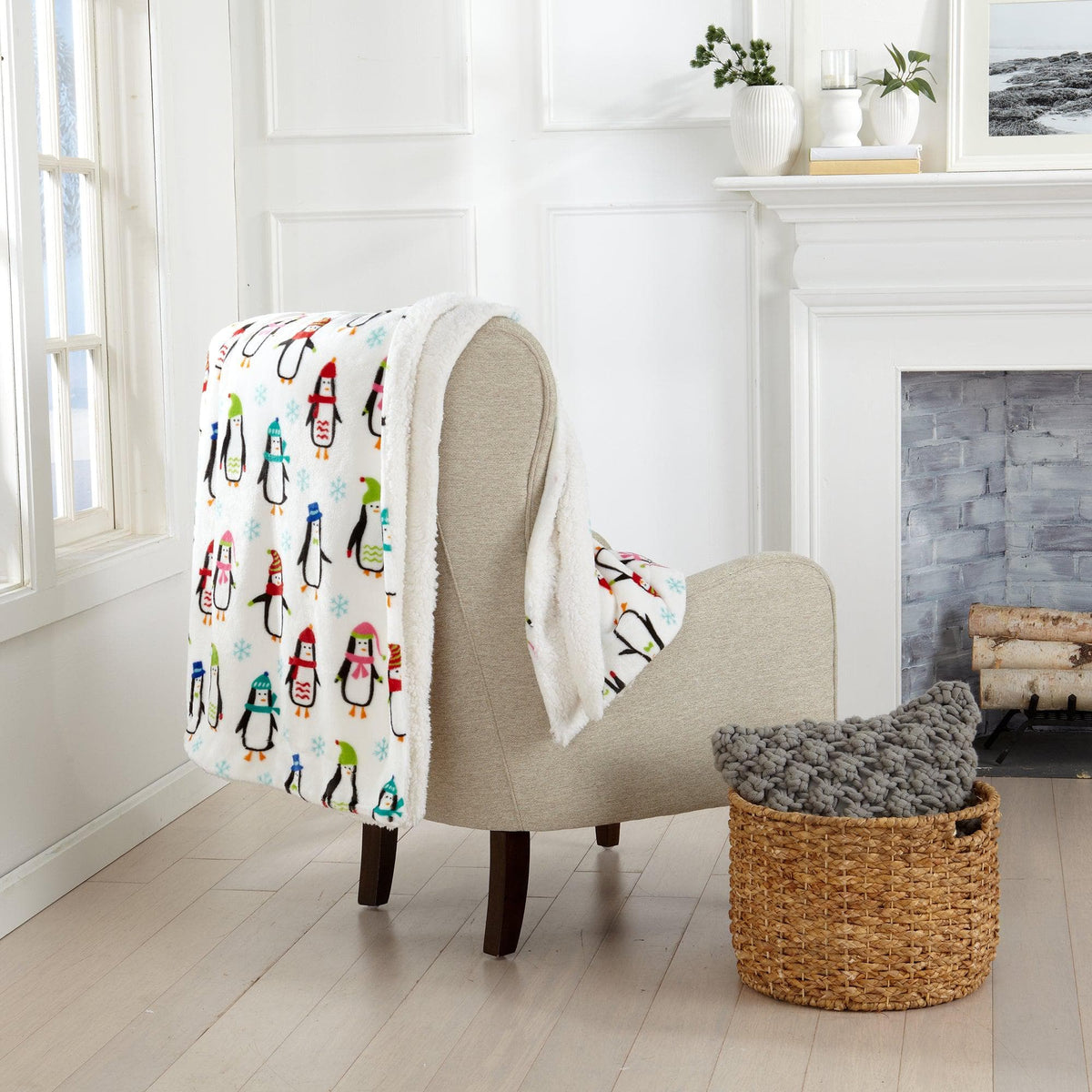 Sherpa Throw Blanket - Eve Collection - Che Cose Belle