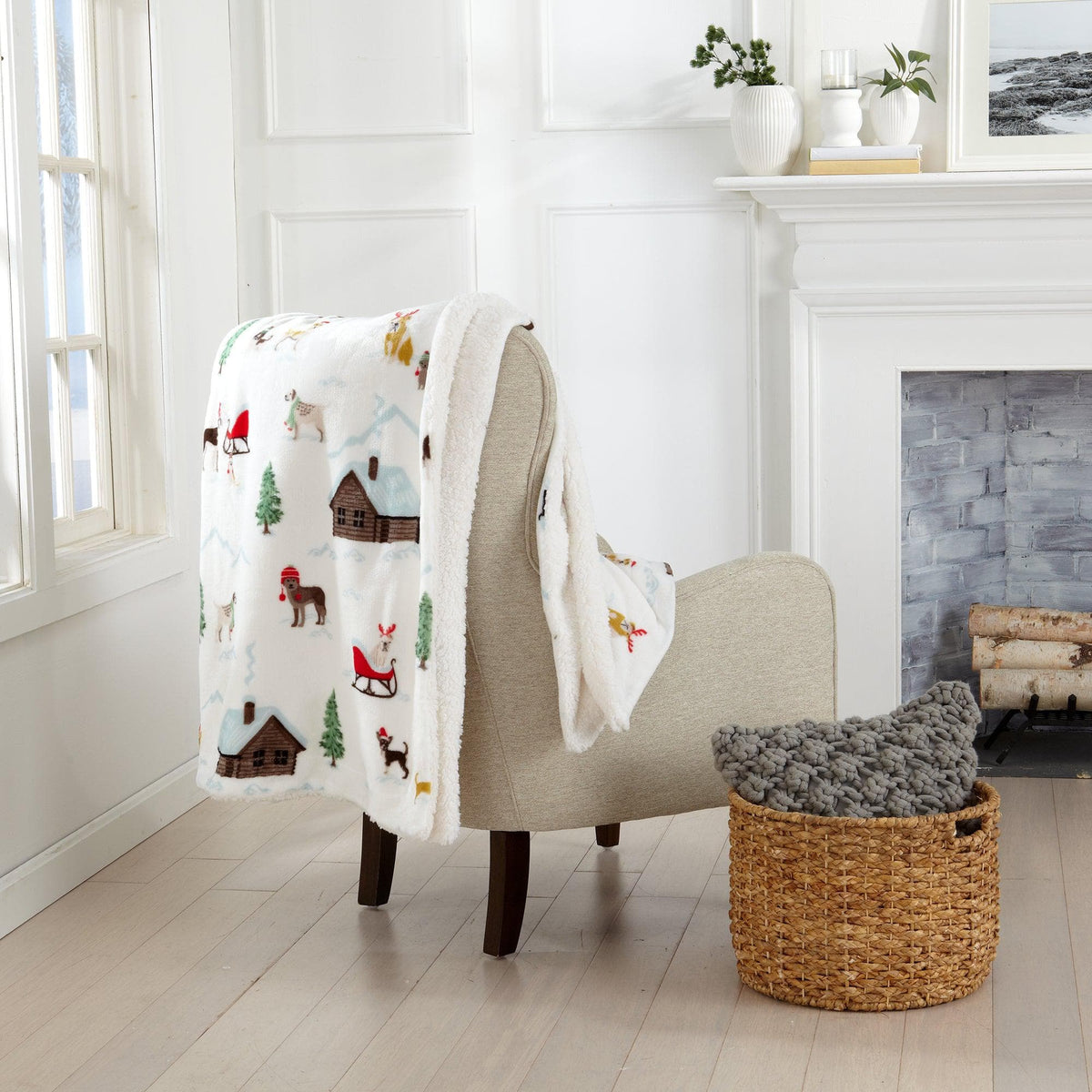 Sherpa Throw Blanket - Eve Collection - Che Cose Belle
