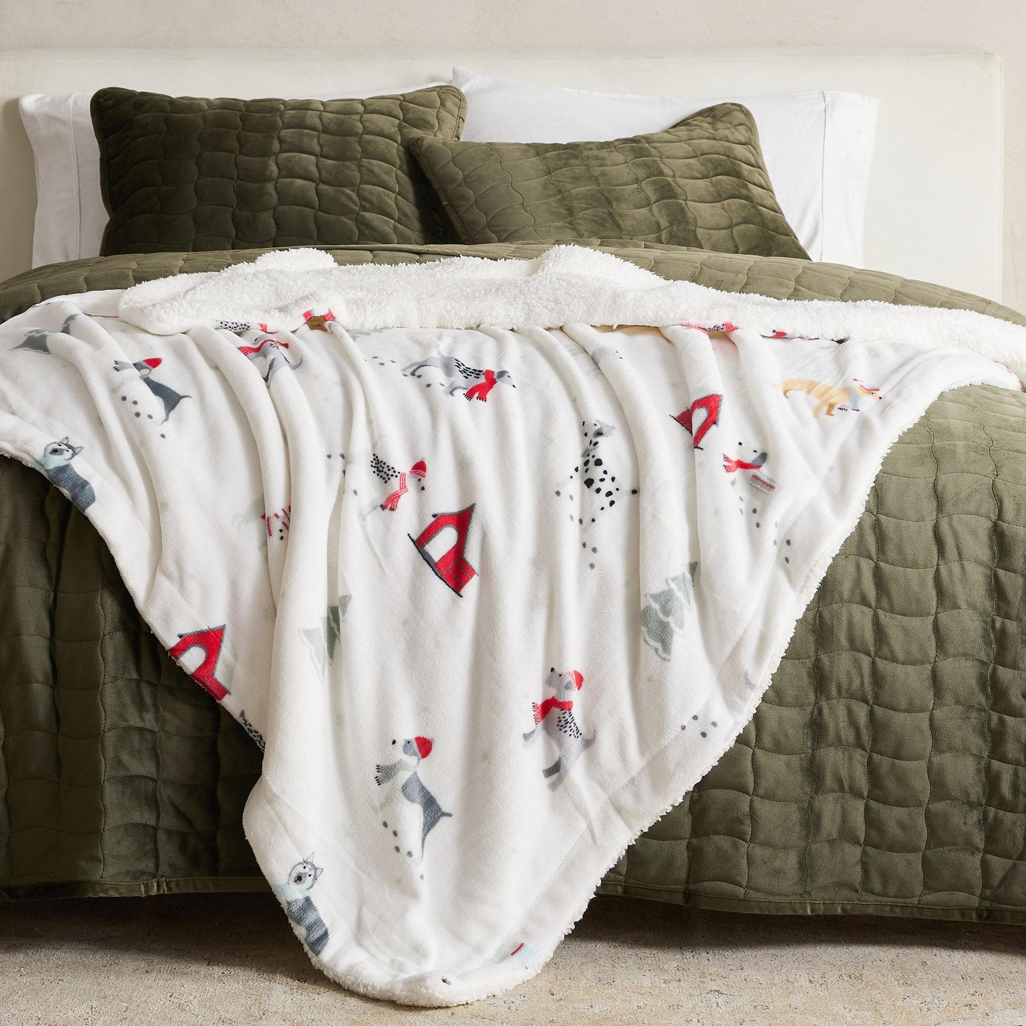 Sherpa Throw Blanket - Eve Collection - Che Cose Belle