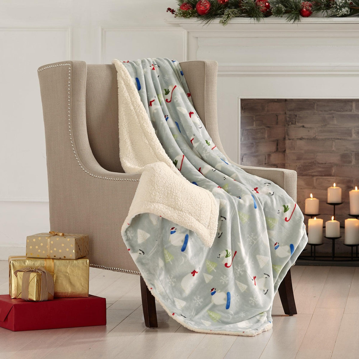 Sherpa Throw Blanket - Eve Collection - Che Cose Belle