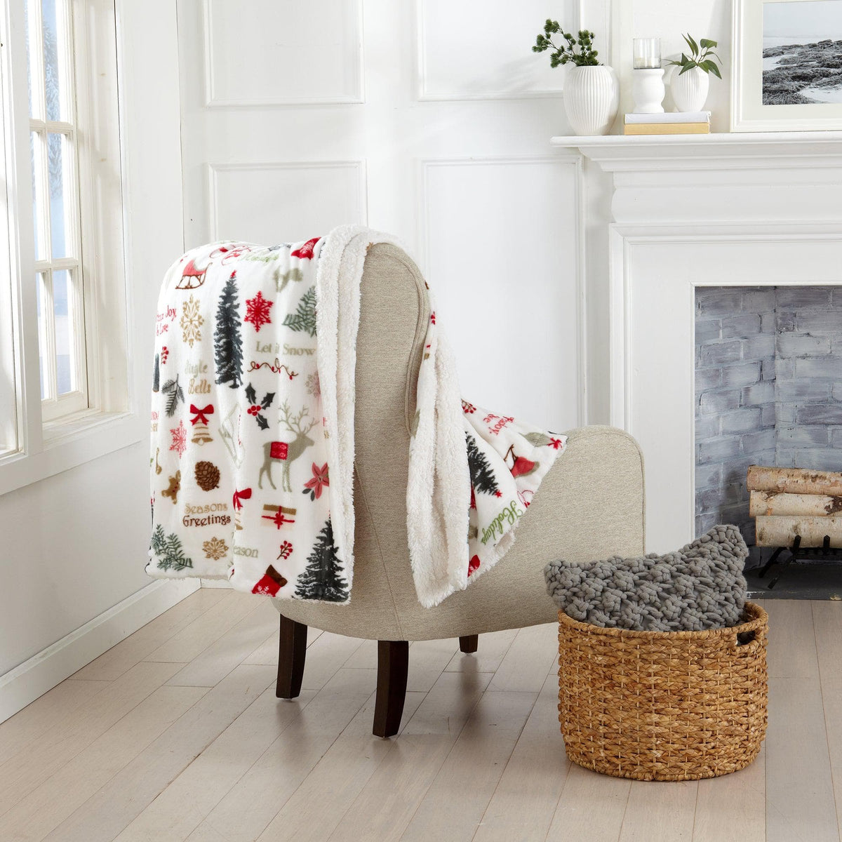 Sherpa Throw Blanket - Eve Collection - Che Cose Belle