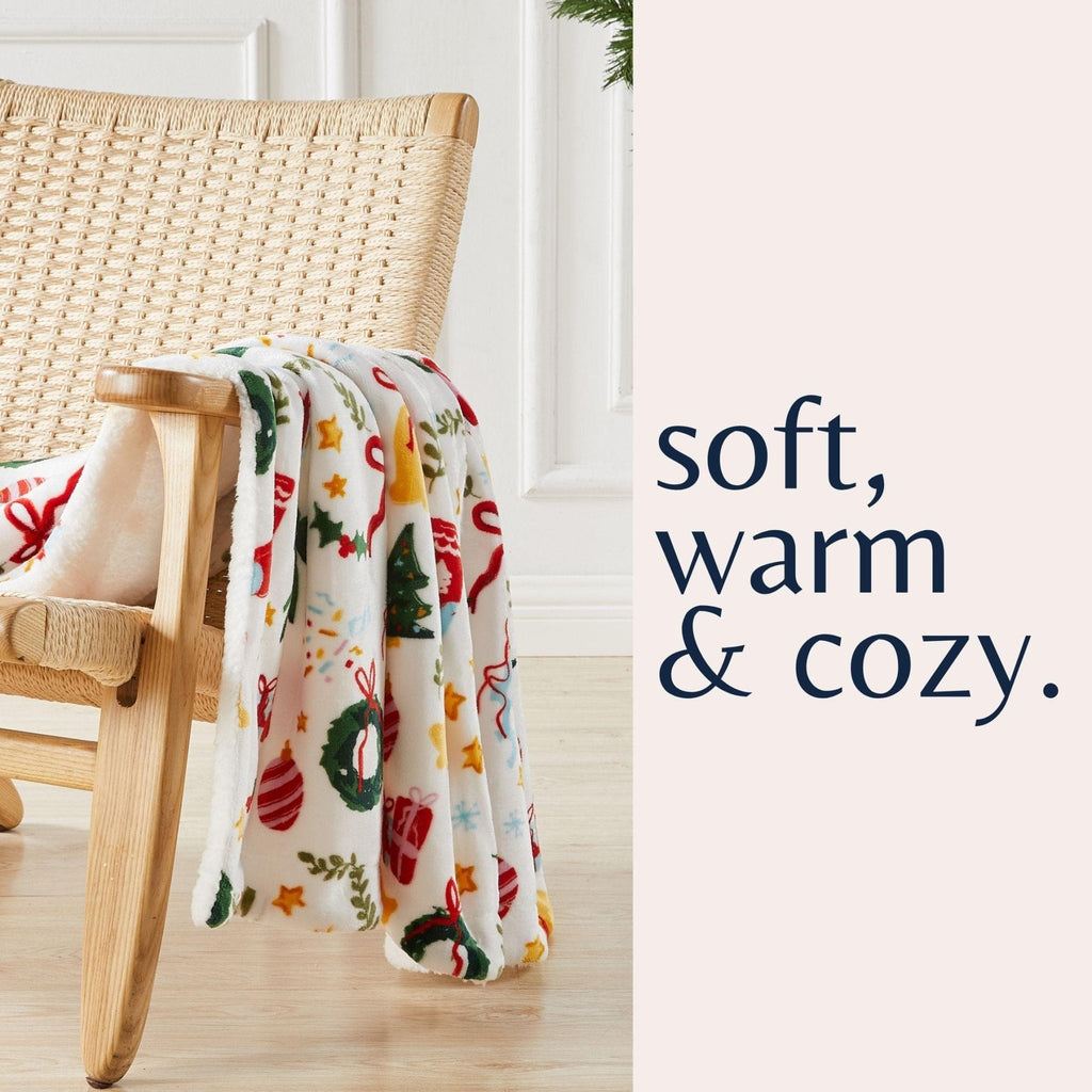 Sherpa Throw Blanket - Eve Collection - Che Cose Belle