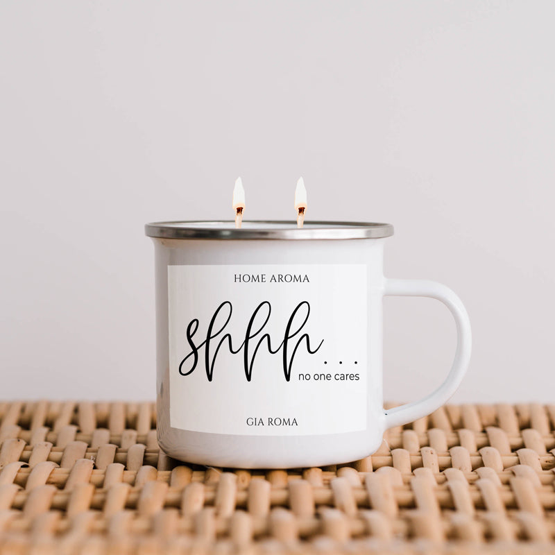 16oz Reusable Metal Candle Mug Scented Soy Candle Gift