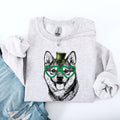Shiba Inu, Adorable Dog, St Patrick's Day, Lucky, Irish Sweatshirt - Che Cose Belle