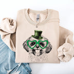 Shih Tzu, Adorable Dog, St Patrick's Day, Lucky, Irish Sweatshirt - Che Cose Belle