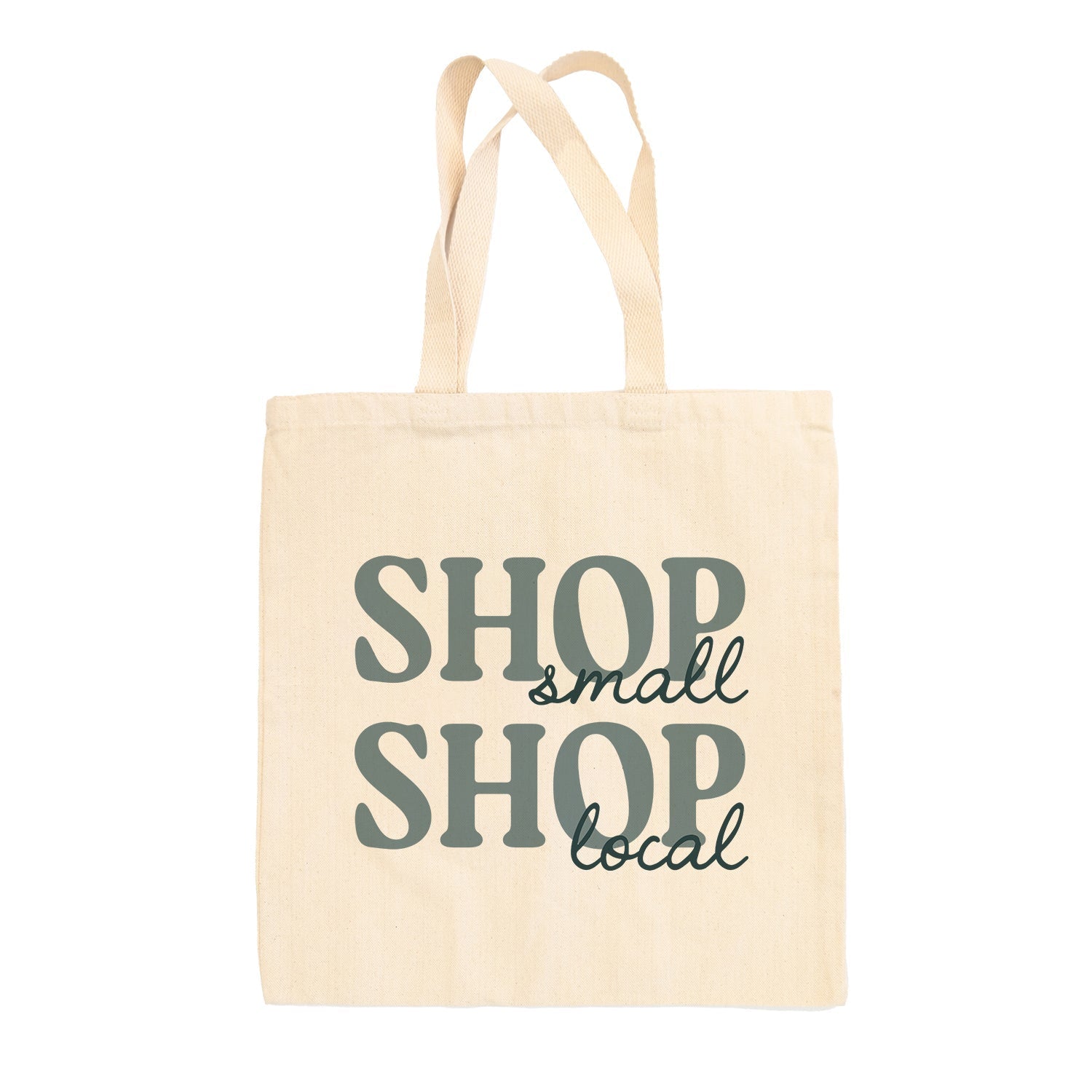 Shop Small Shop Local Blue Tote Bag - Che Cose Belle