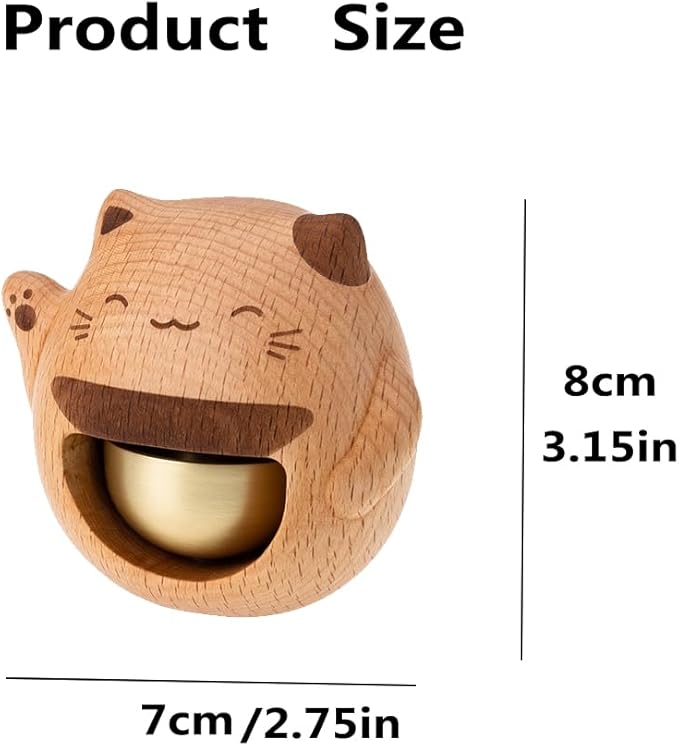 Shopkeepers Bell for Door Opening, Wood Doorbell Magnetic Wind Chime for Refrigerator Room Garden, Cute Decorative Doorbell for Home/Store/Restaurant Door, Creative Gift - Che Cose Belle