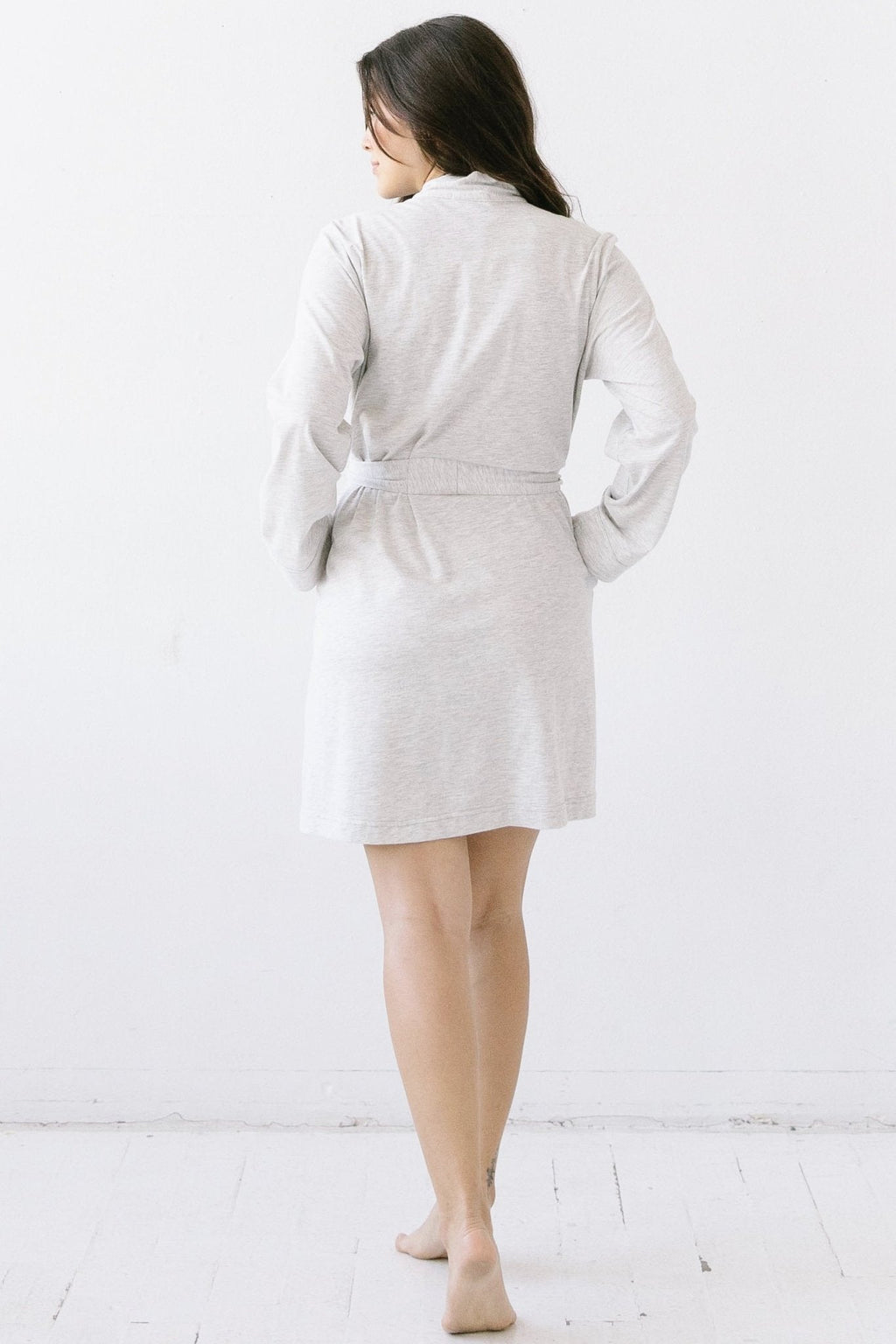 Short Travel Robe in Pima Cotton - Che Cose Belle