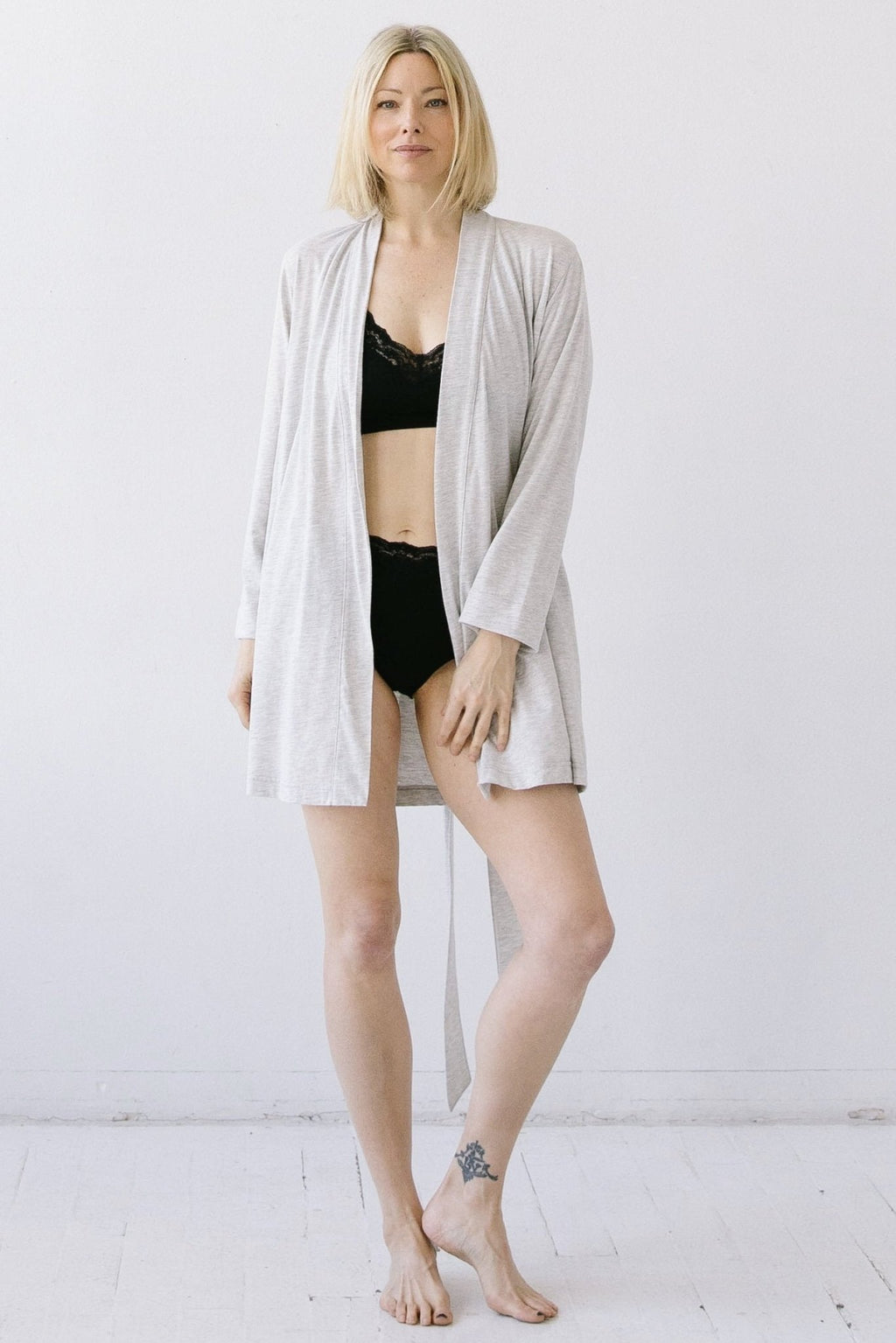 Short Travel Robe in Pima Cotton - Che Cose Belle