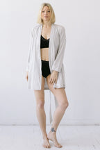 Short Travel Robe in Pima Cotton - Che Cose Belle