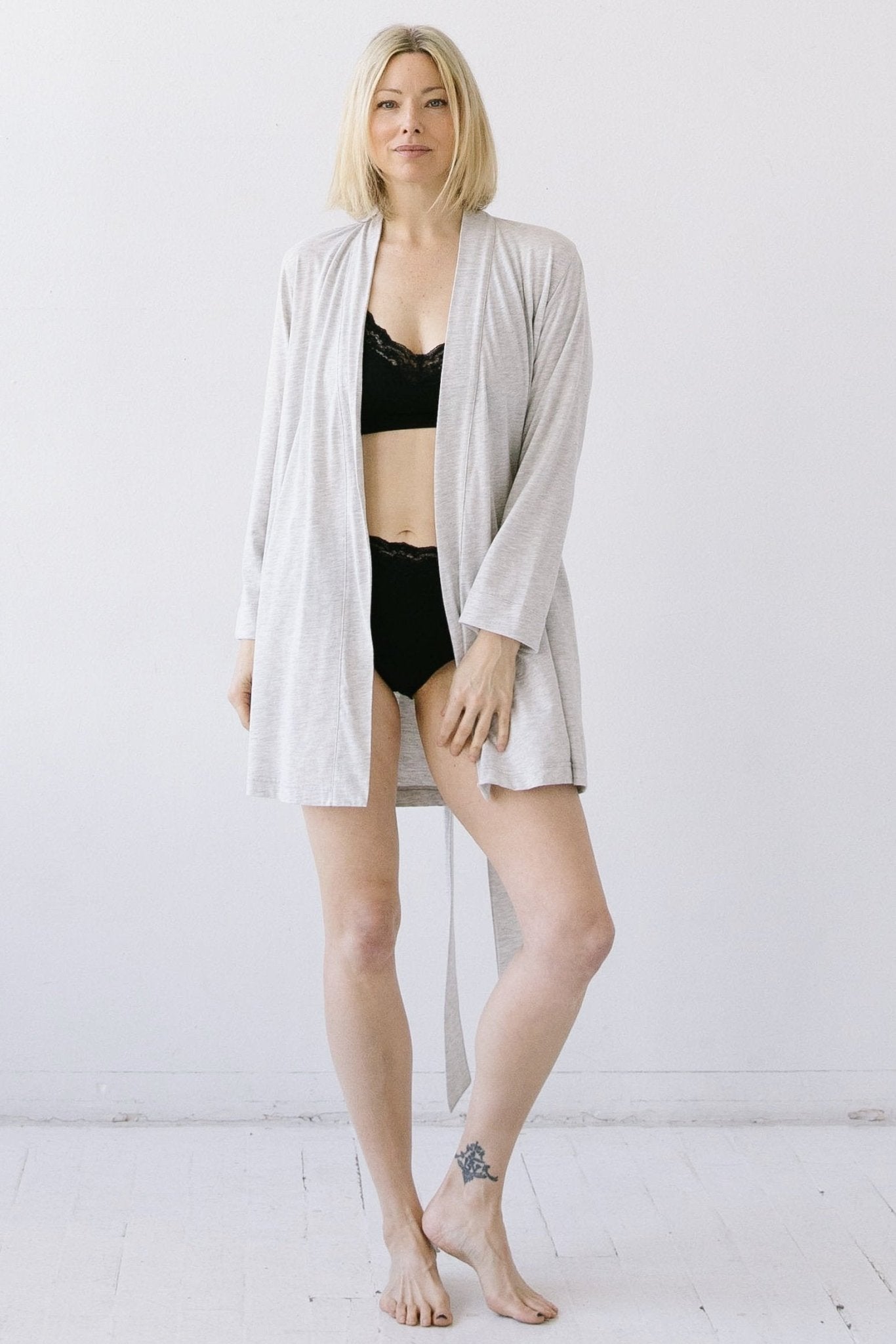 Short Travel Robe in Pima Cotton - Che Cose Belle