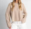 Sienna Ribbed Wide Sleeve Sweater - Che Cose Belle