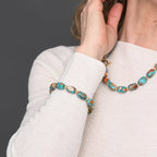 Sierra Bloom Turquoise Emperor Stone Beaded Bracelet - Che Cose Belle