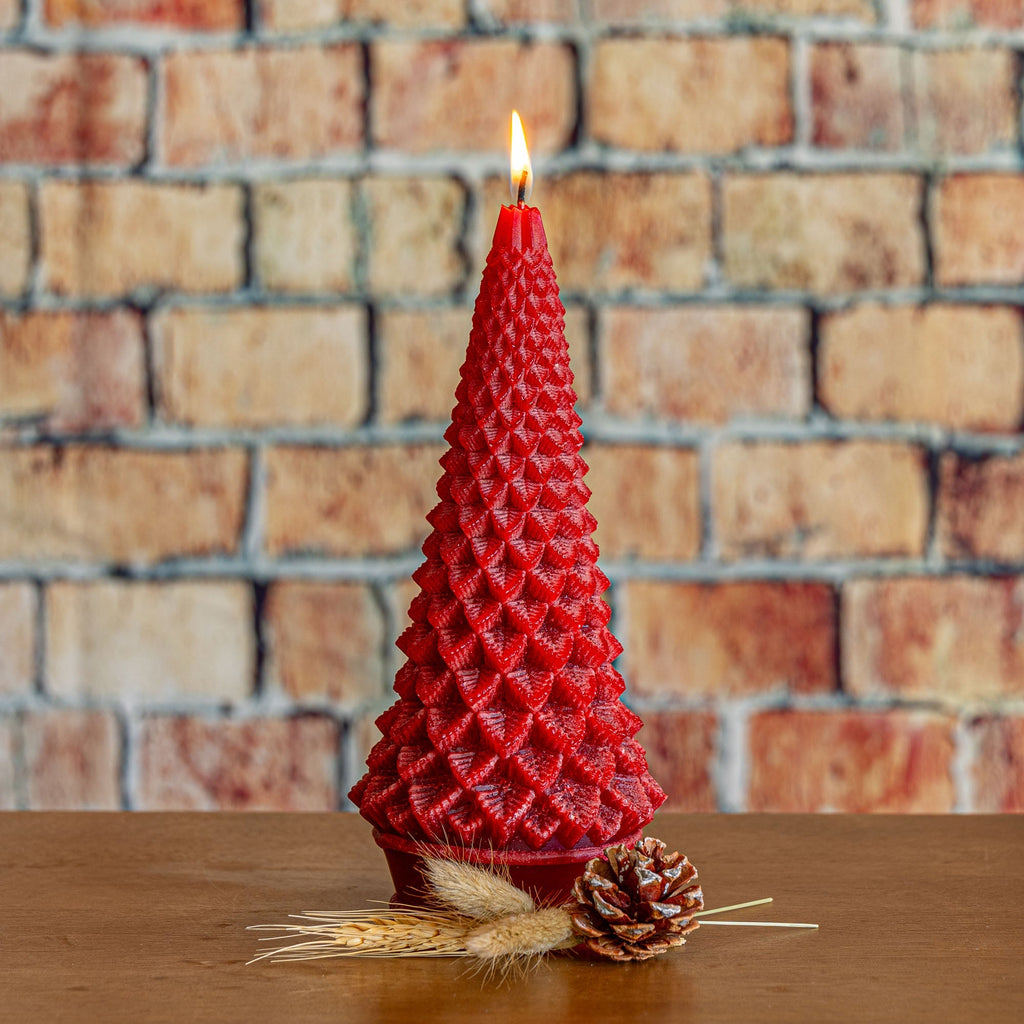 Signature Sculpted Tree Candle - Spicy Apple - Che Cose Belle